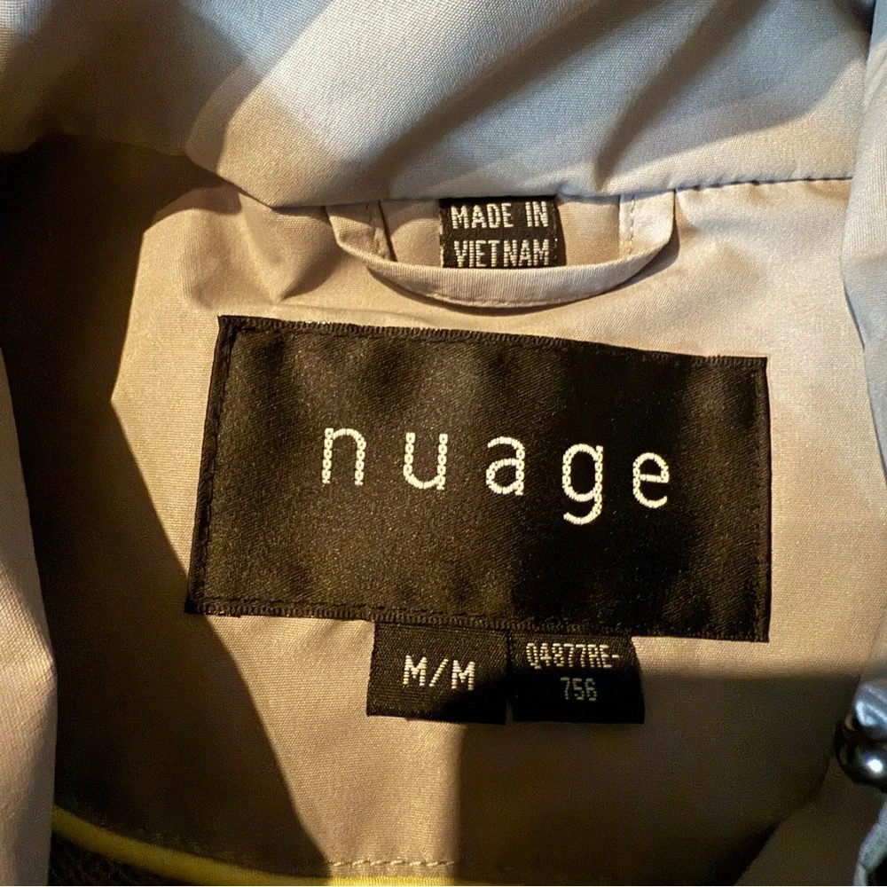 Nuage NWT Invisiprint Waterproof Jacket Women’s‎ Size Medium Gray Hooded - Picture 6 of 9